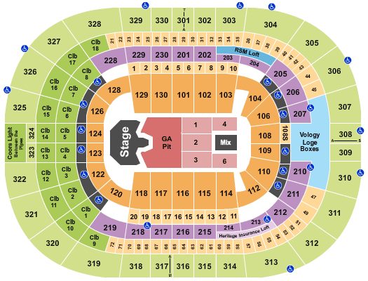 Amalie Arena GHOST Seating Chart